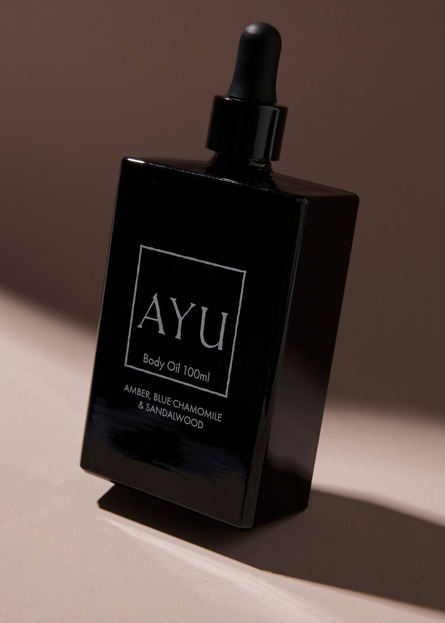 Calming body oil - amber, chamomile & sandalwood