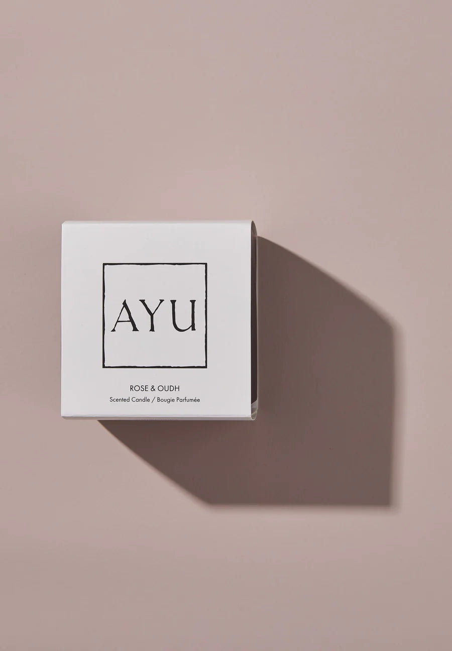Rose & Oudh soy candle - rose, saffron & sandalwood